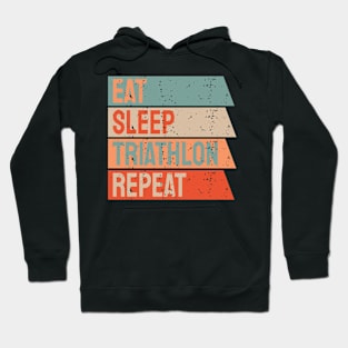 Eat Sleep Triathlon Repeat Hoodie